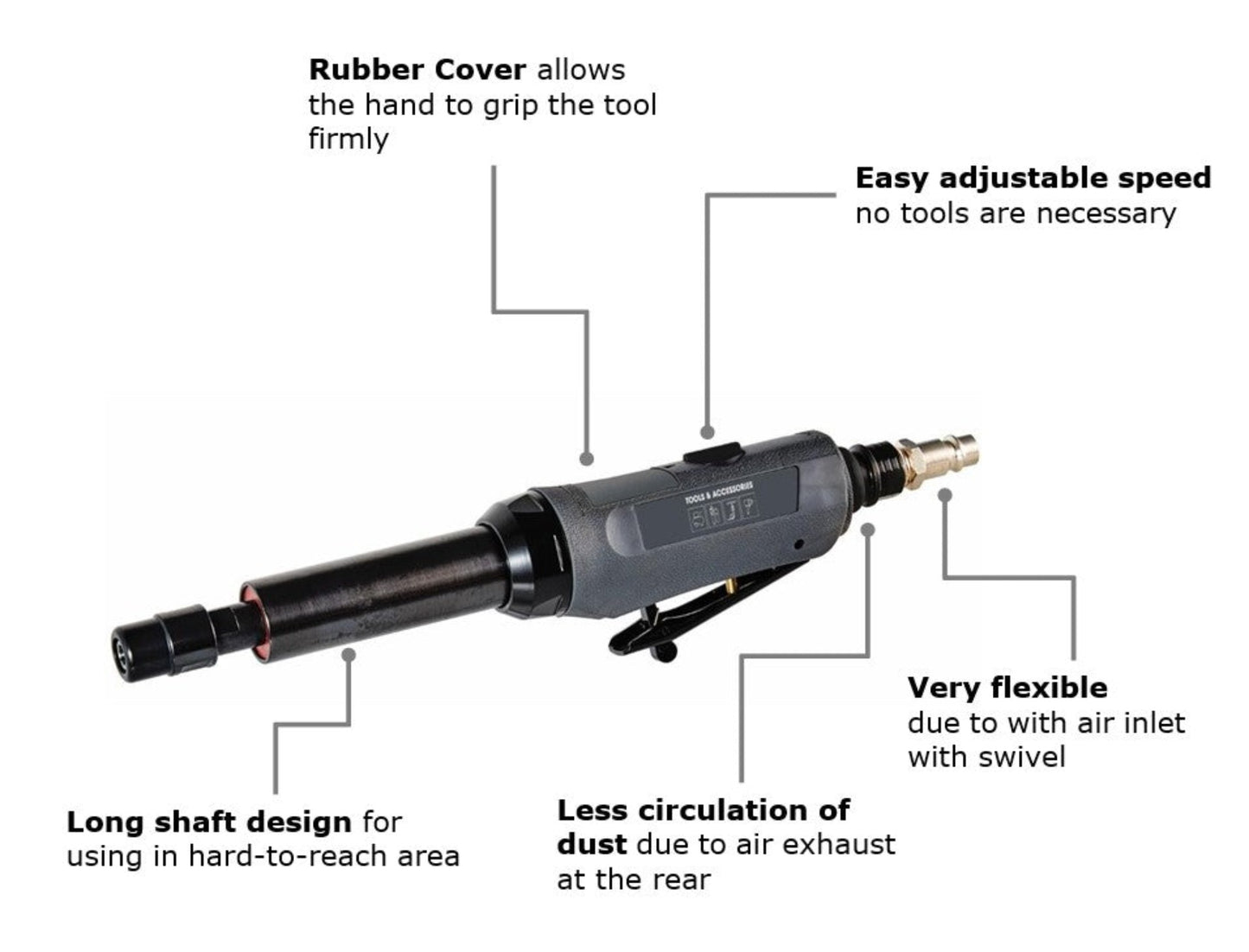 ABACABAC Die Grinder Long PRO Grinder