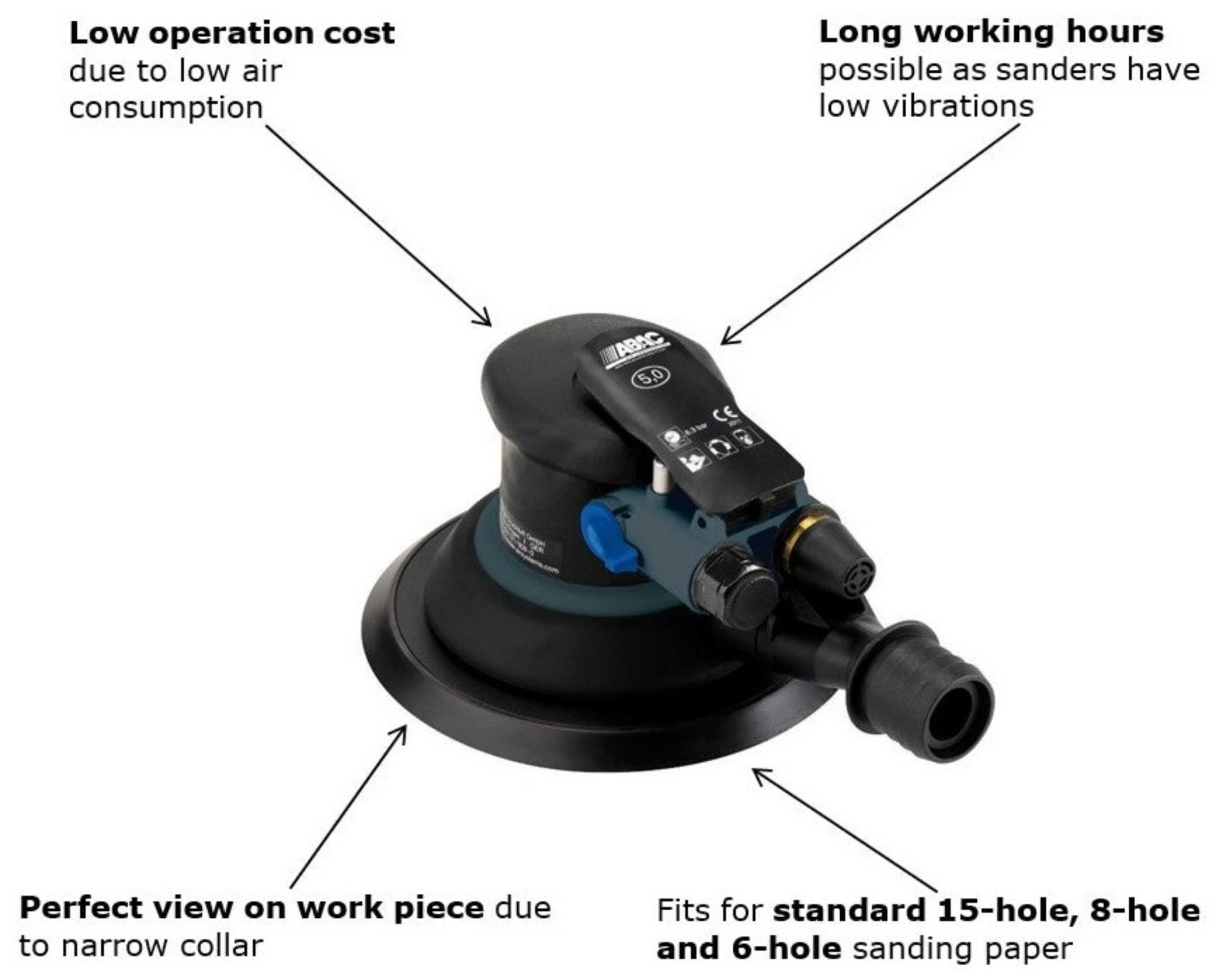 ABACABAC Orbital Sander 150 Comp PRO Sander