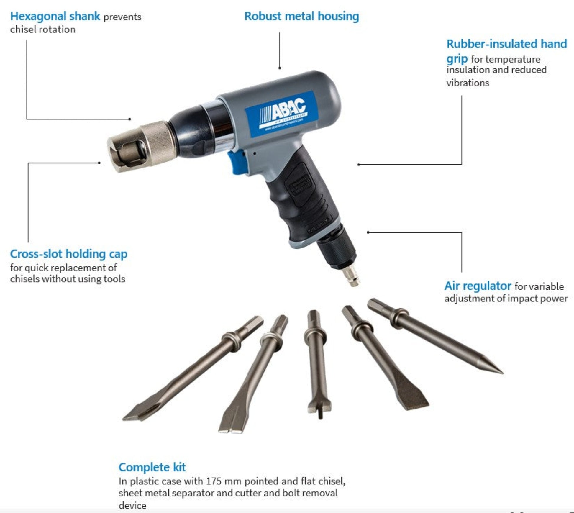 ABACABAC Chisel Hammer 10mm PRO Chisel Hammer