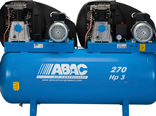 ABACABAC PRO A39 270 FM3 TANDEM UK Belt Driven Air Compressor belt driven compressor